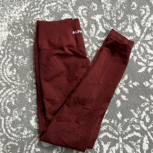 Alphalete Amplify leggings in rust S